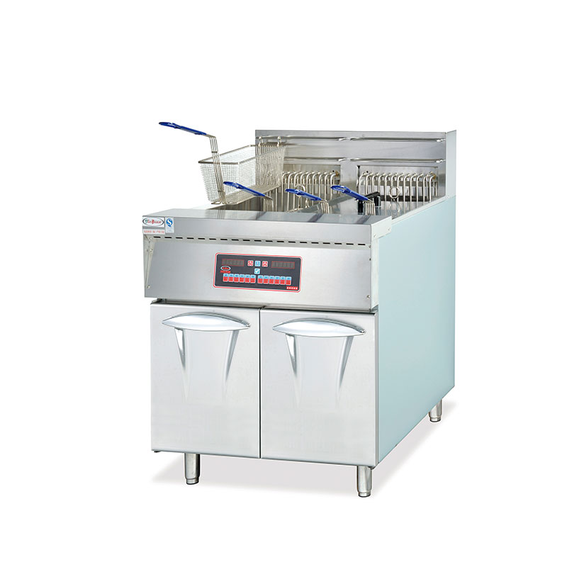 DF-30-2 Vertical 2-Tank Computer Fryer(4-Basket) 28L/tank commercial kitchen equipment