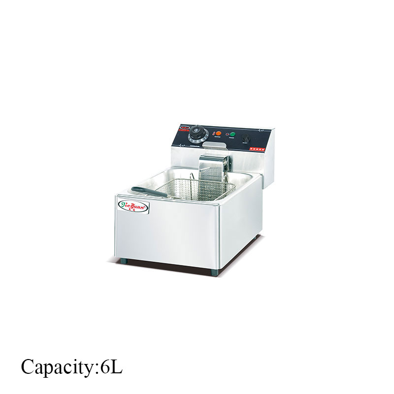 DF-6L Counter Top Electric 1-Tank Fryer(1-Basket) 6L/tank commercial kitchen equipment