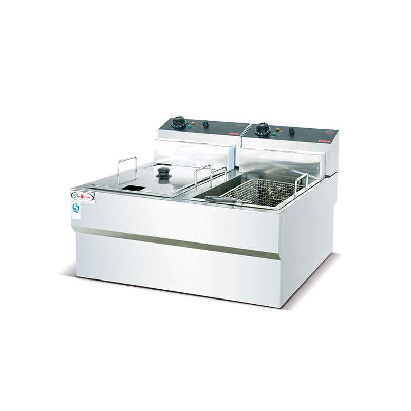 DF-904 Counter Top Electric 2-Tank Fryer(2-Basket) 12.5L/tank commercial kitchen equipment