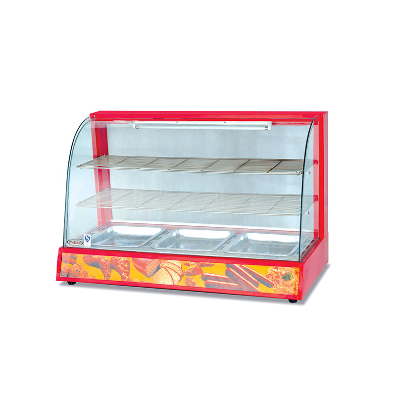 DH-828 Electric Curved Glass Warming Showcase commercial kitchen equipment