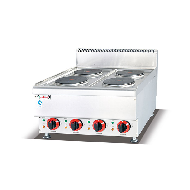 EH-667 Counter top electric 4-plate Cooker commercial kitchen equipment