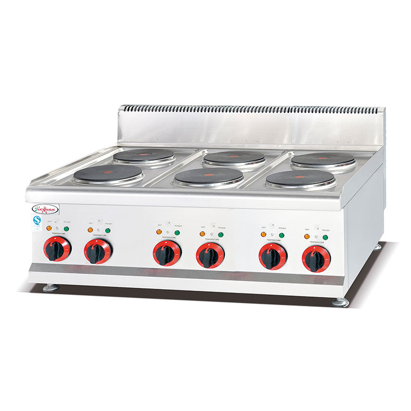 EH-697 Counter Top Electric 6-Plate Cooke commercial kitchen equipment
