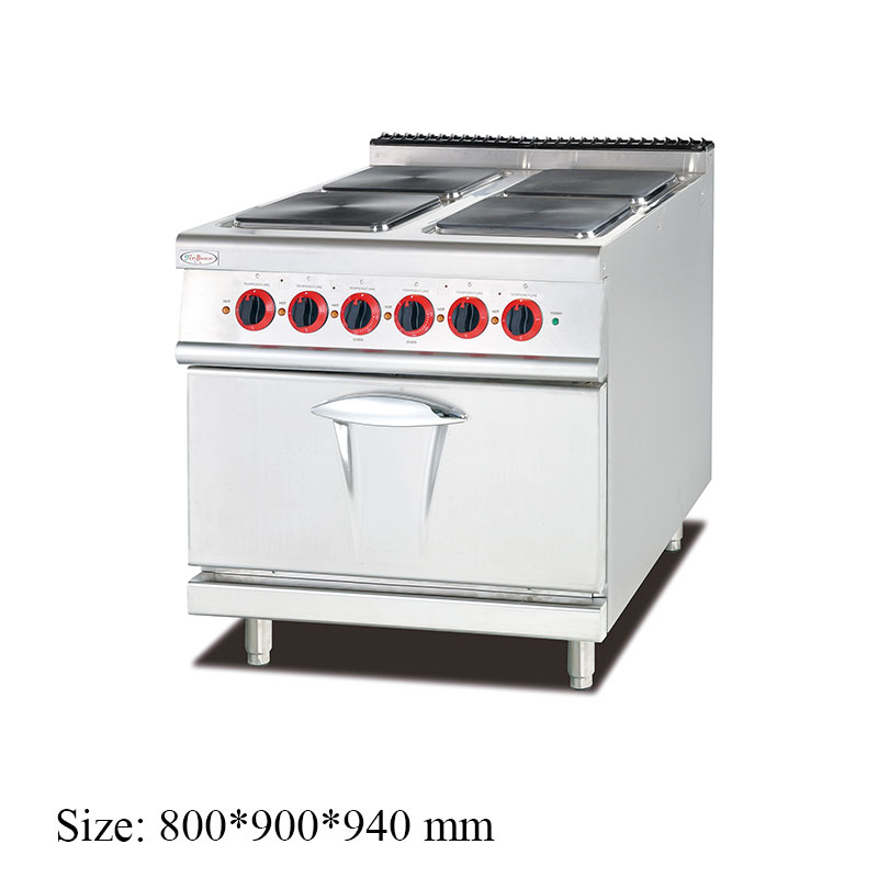 EH-887A Electric Range With 4-Burner and Electric Oven commercial kitchen equipment