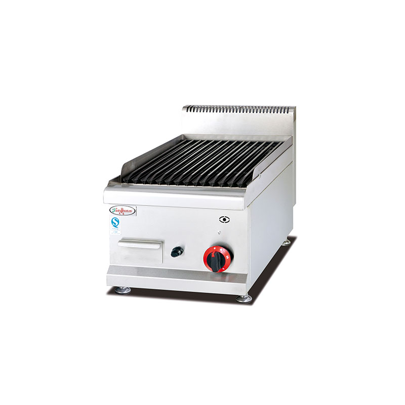 GB-539 counter top gas lava rock grill commercial kitchen equipment