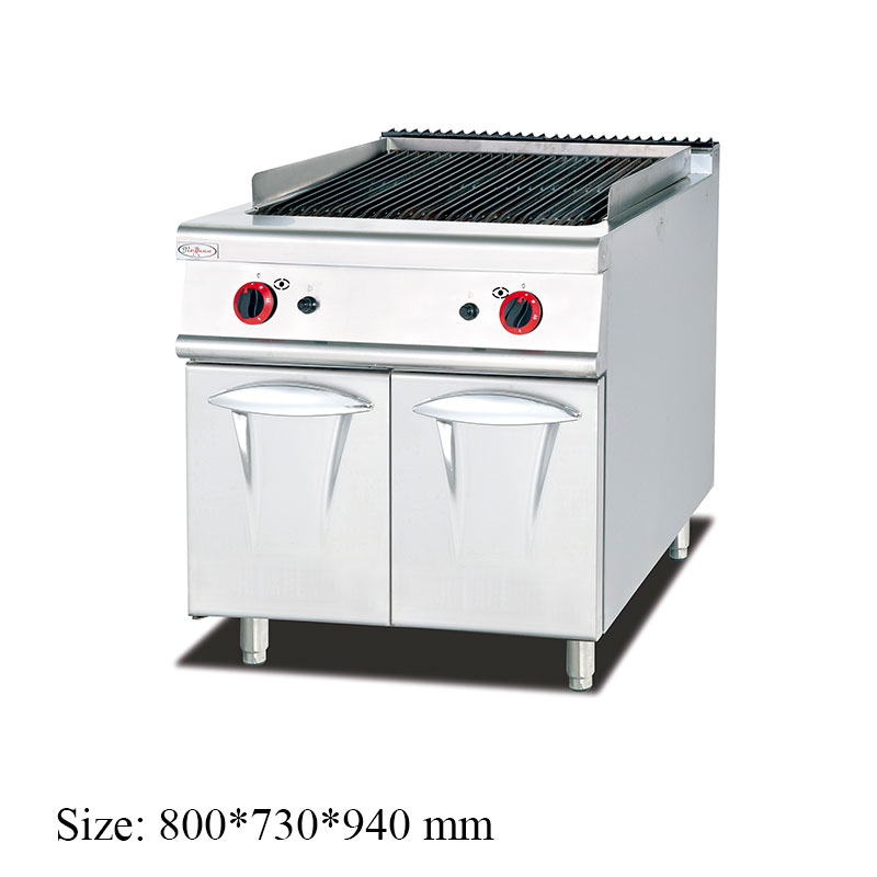 GB-789 Gas Lava Rock Grill with Cabinet commercial kitchen equipment