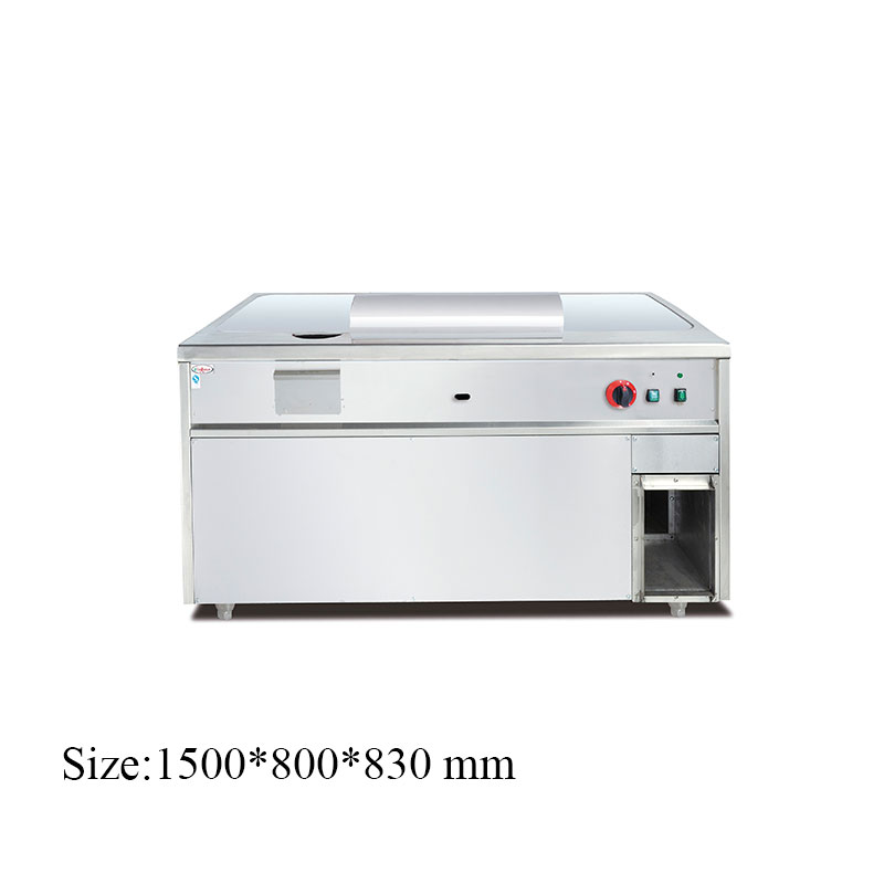 GH-88A Gas Teppanyaki 1. with exhaust ventilation commercial kitchen equipment