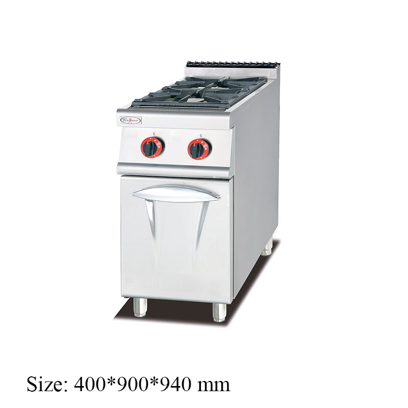 GH-977 Gas Range with 2-Burner with cabinet commercial kitchen equipment